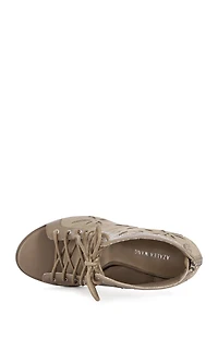 AZALEA WANG Women's Mirona Brown Western Peep Toe Booties