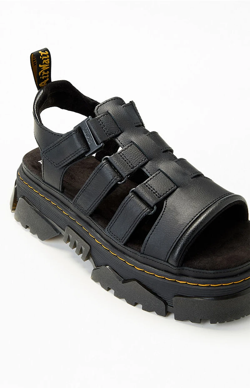 Dr Martens Women's Black Mattison Kit 3 Strap Sandals