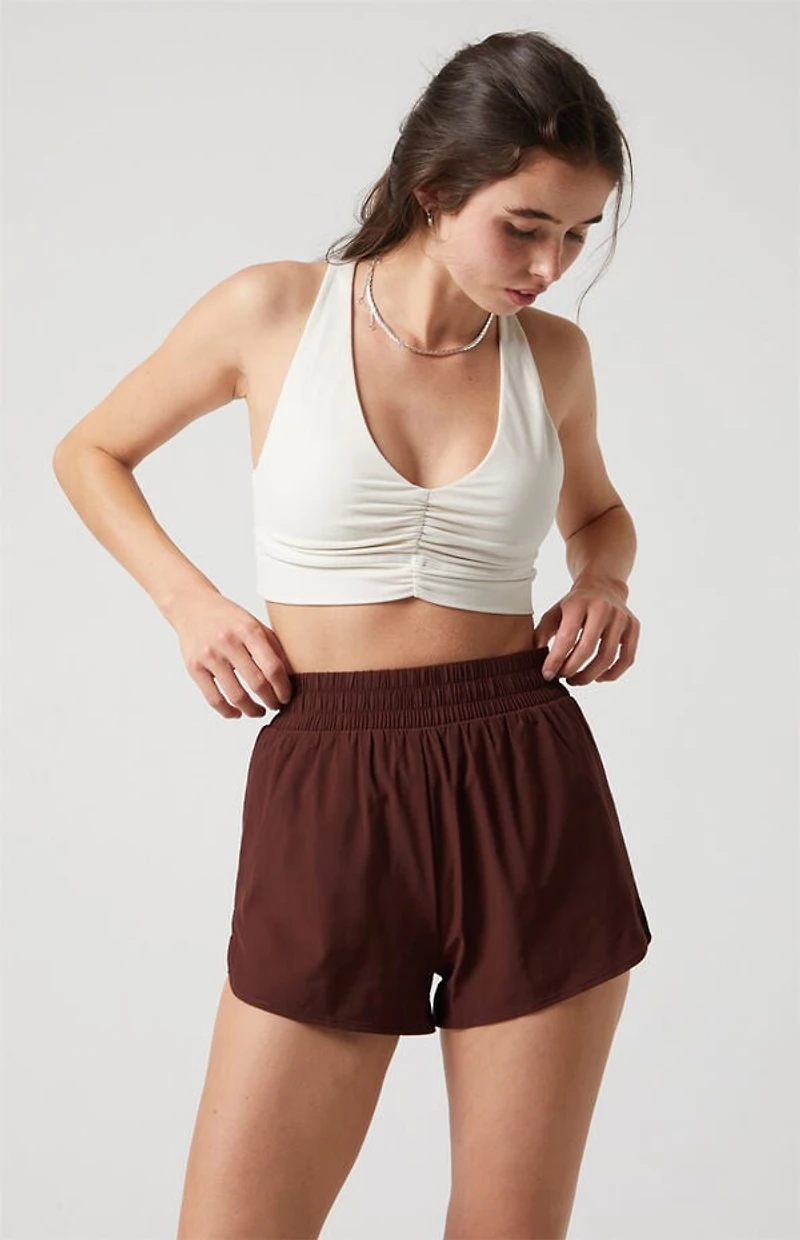 PAC 1980 Active Piping Dolphin Hem Track Shorts