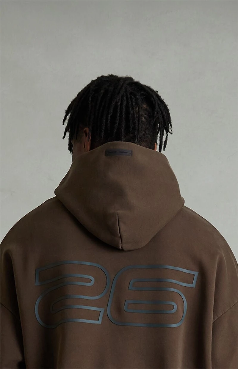 Fear of God ESSENTIALS Brown '90s Fleece Hoodie