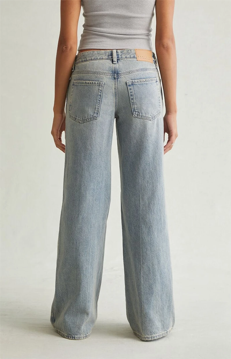 Pacsun Casey Low Rise Baggy Jeans Medium Indigo Tint