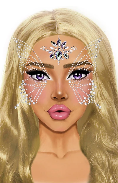 Leg Avenue Costume Fairy Adhesive Face Jewels Sticker