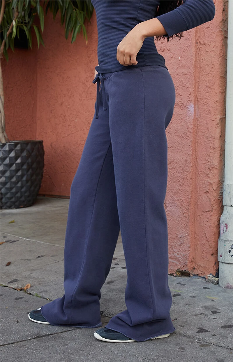 John Galt Blue Hilary Yoga Baggy Sweatpants