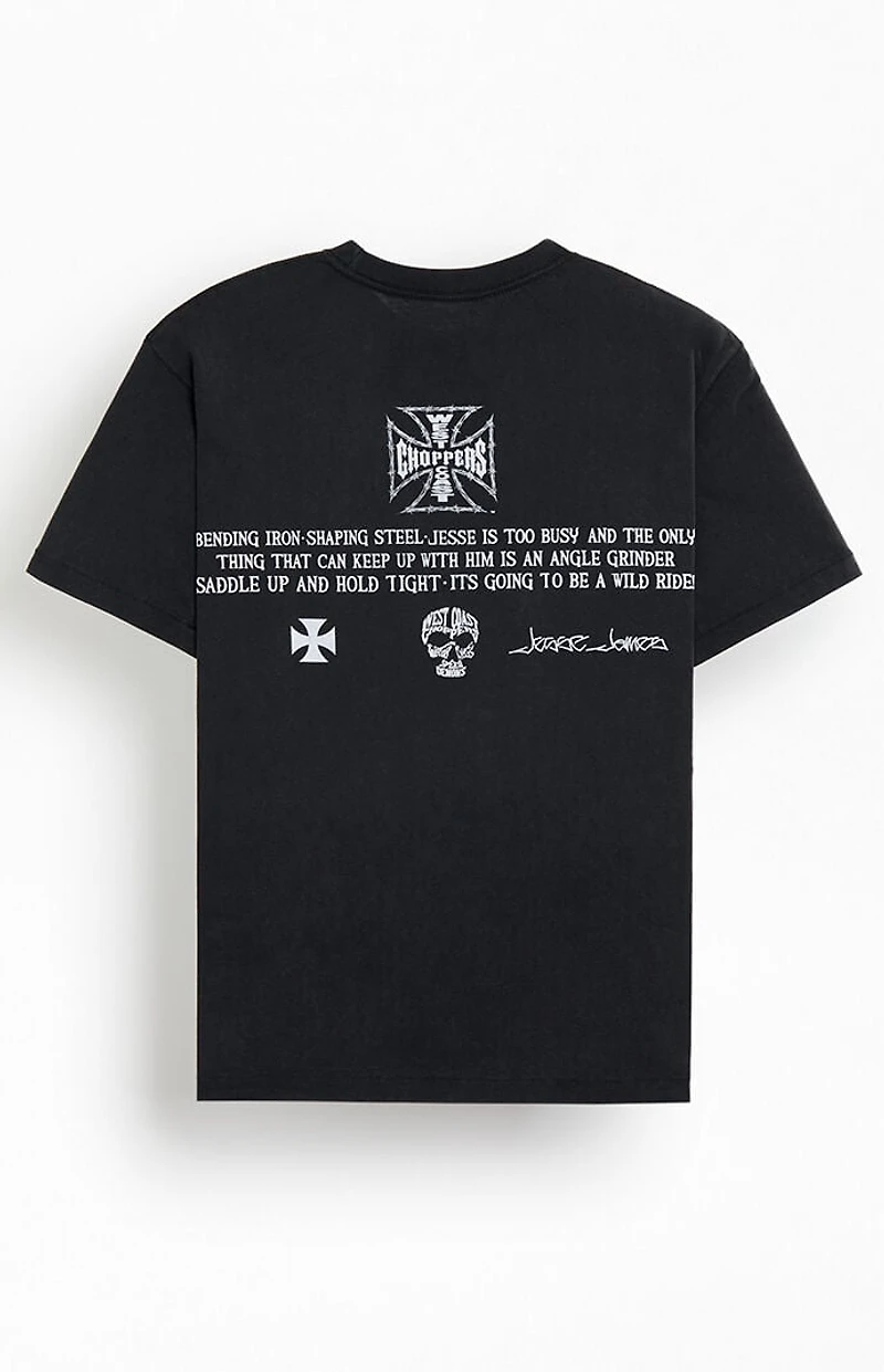 West Coast Choppers Barb Wire Iron Cross T-Shirt