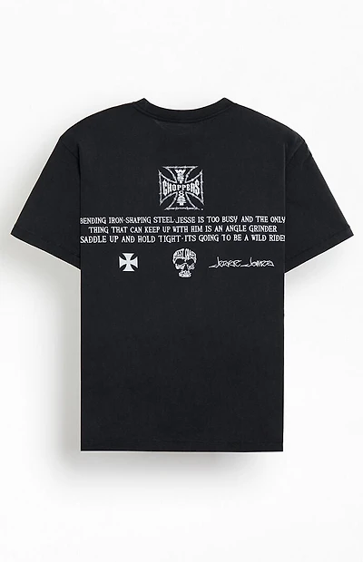 West Coast Choppers Barb Wire Iron Cross T-Shirt