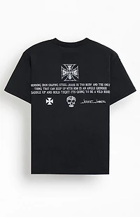 West Coast Choppers Barb Wire Iron Cross T-Shirt