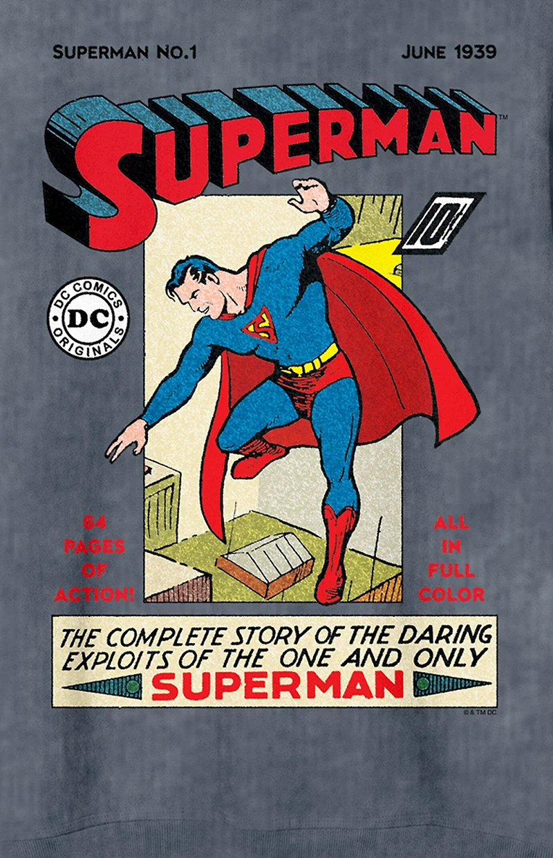 Superman 90th Anniversary Crew Neck Sweatshirt