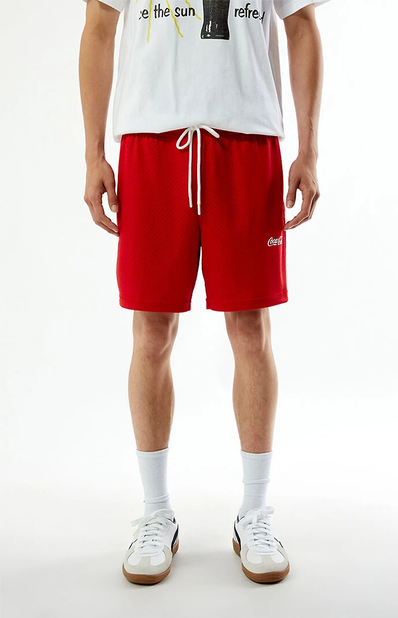 Coca Cola By Pacsun Logo Mesh Shorts
