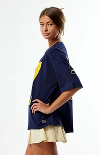 HYPE & VICE Michigan Wolverines Football Oversized T-Shirt