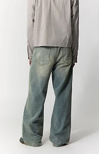 Pacsun Blake Extreme Baggy Jeans Medium Blue Light Wash