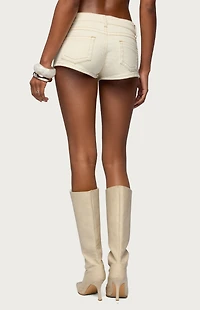 Edikted Jagger Low Rise Denim Shorts