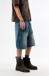 FORD Dirty Wash Baggy Jean Shorts