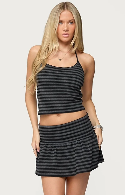 Edikted Moria Striped Halter Top