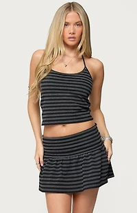 Edikted Moria Striped Halter Top