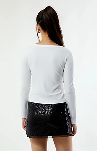 Your Favorite Kylie V-Neck Ribbed Long Sleeve Top