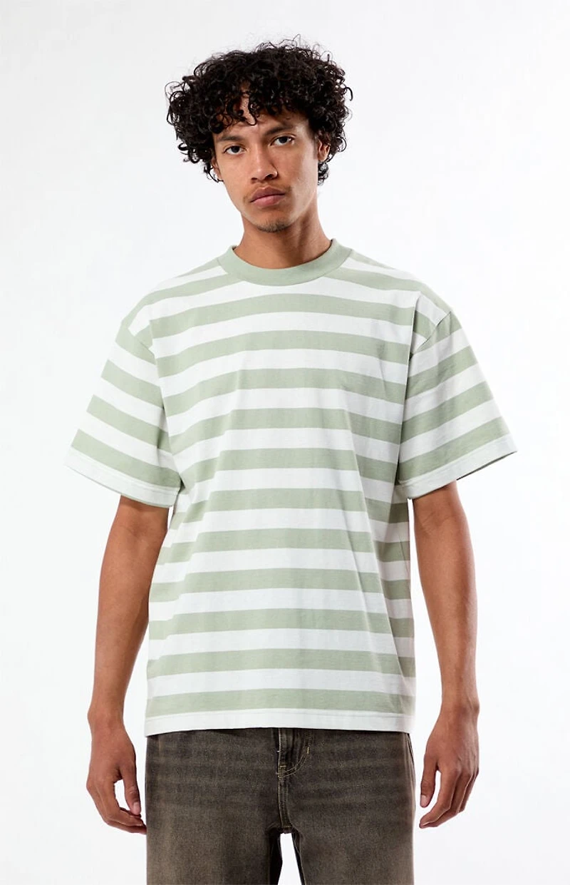 Pacsun Sage Striped T-Shirt