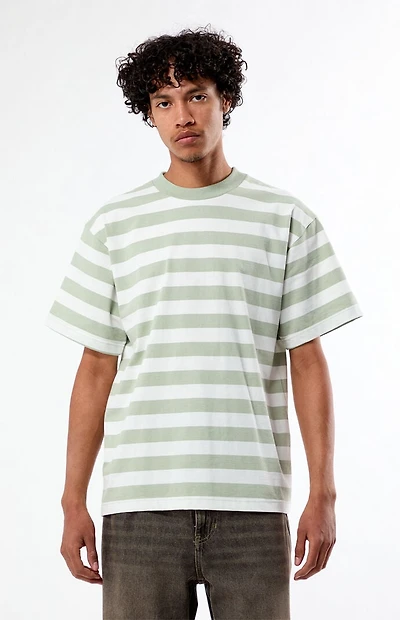 Pacsun Sage Striped T-Shirt