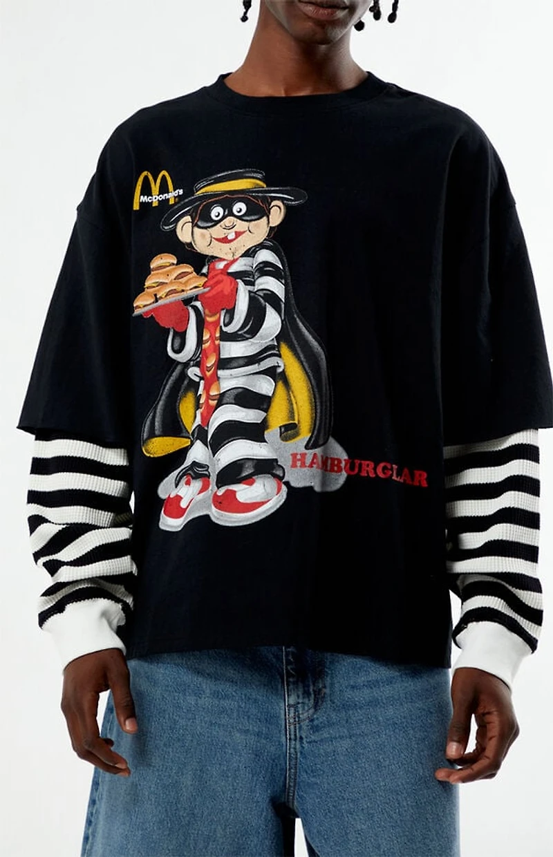 McDonaldland Hamburglar Double Layered Long Sleeve T-Shirt