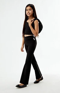 PAC 1980 Kids WHISPER Active Crossover Flare Yoga Pants