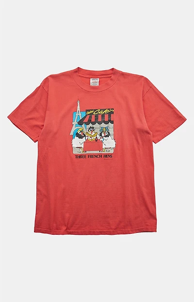 PS VINTAGE 90s Three French Hens Graphic T-Shirt