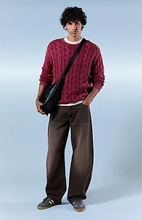 Pacsun Mason Baggy Barrel Jeans Brown