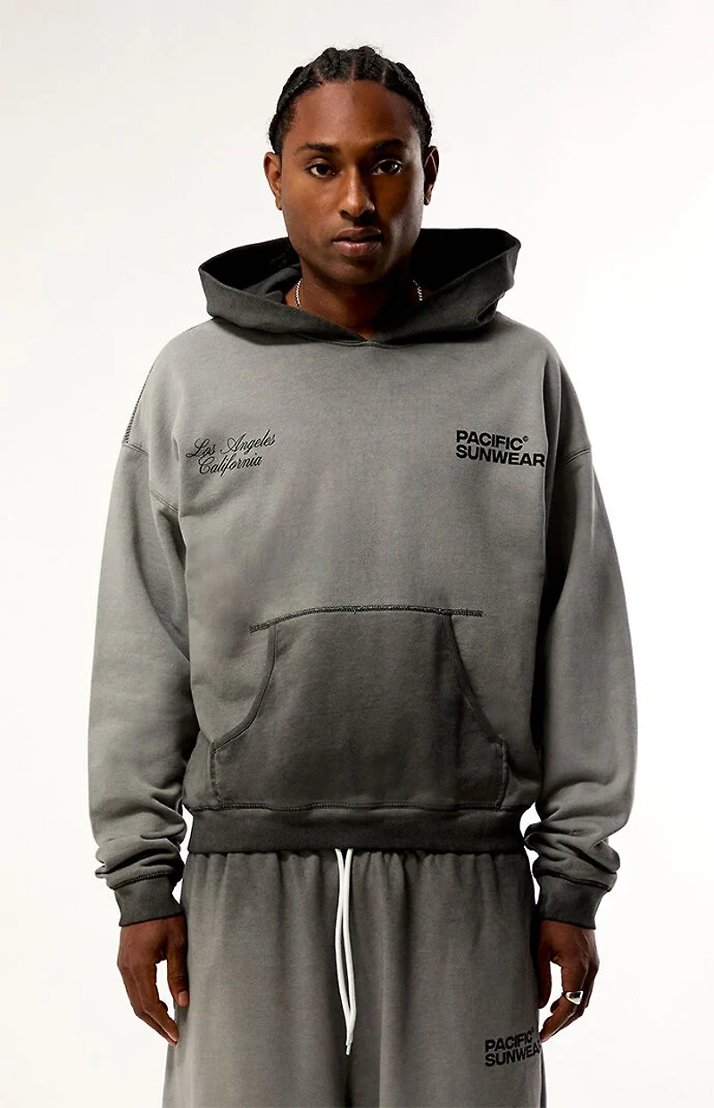 Pacsun Charcoal Terrain Heavyweight Hoodie