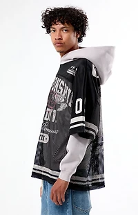 Pacsun Championship Jersey 2fer Hoodie