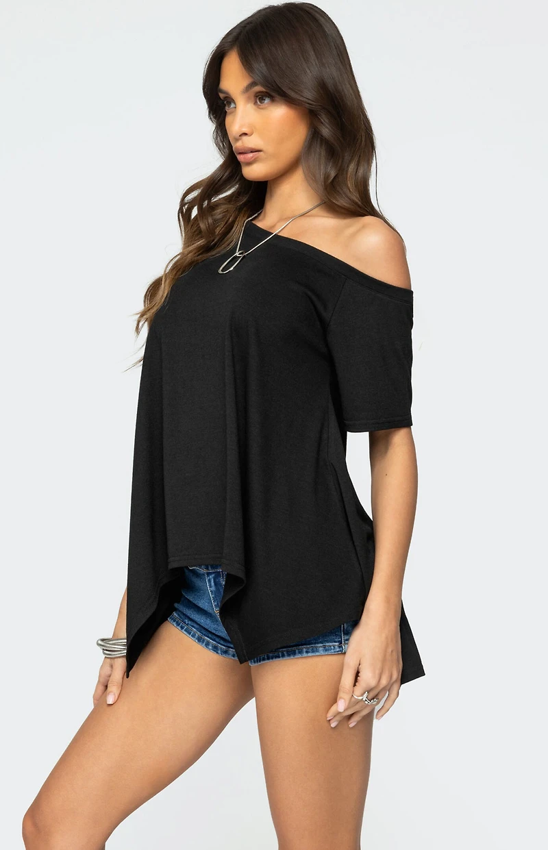 Edikted Josy Off Shoulder Handkerchief Top