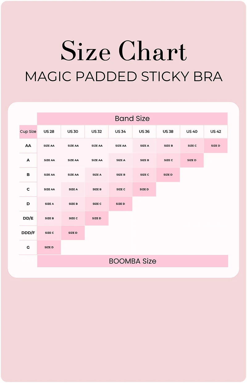BOOMBA Magic Padded Sticky Bra