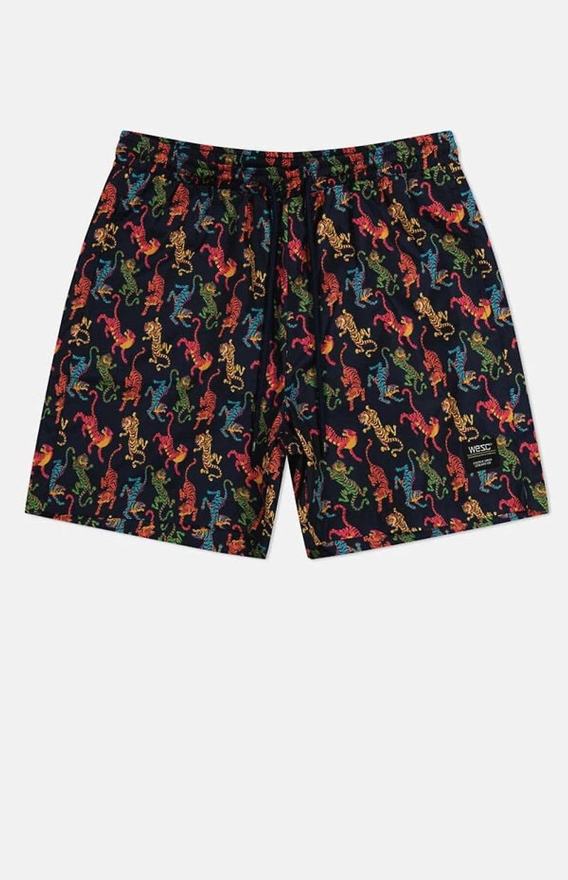 WeSC America Inc Zack Tiger AOP 5" Swim Trunks