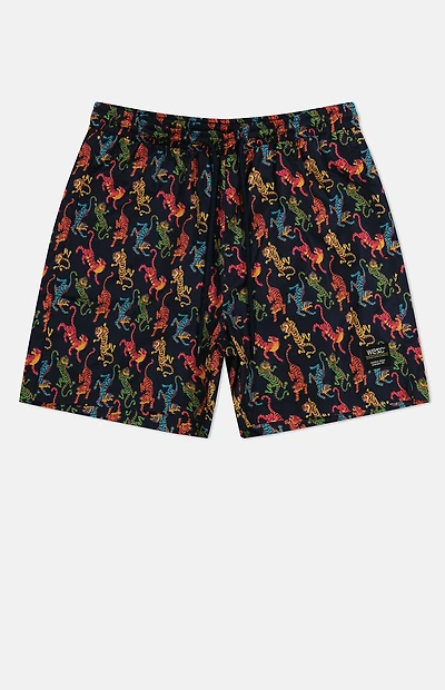 WeSC Zack Tiger AOP 5" Swim Trunks