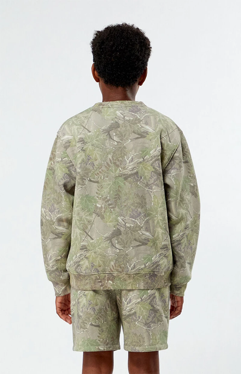 Pacsun Kids Camo Crew Neck Sweatshirt