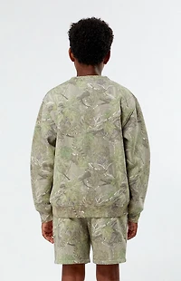 Pacsun Kids Camo Crew Neck Sweatshirt