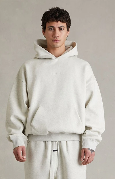 Fear of God ESSENTIALS Oatmeal Heather Signature Classic Hoodie