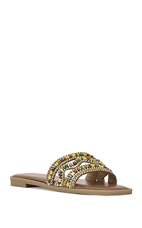 AZALEA WANG Women's Wen Tan Flat Sandals