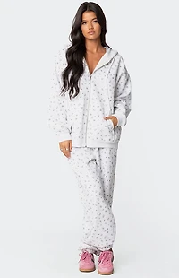 Edikted Bouquet Oversized Sweatpants