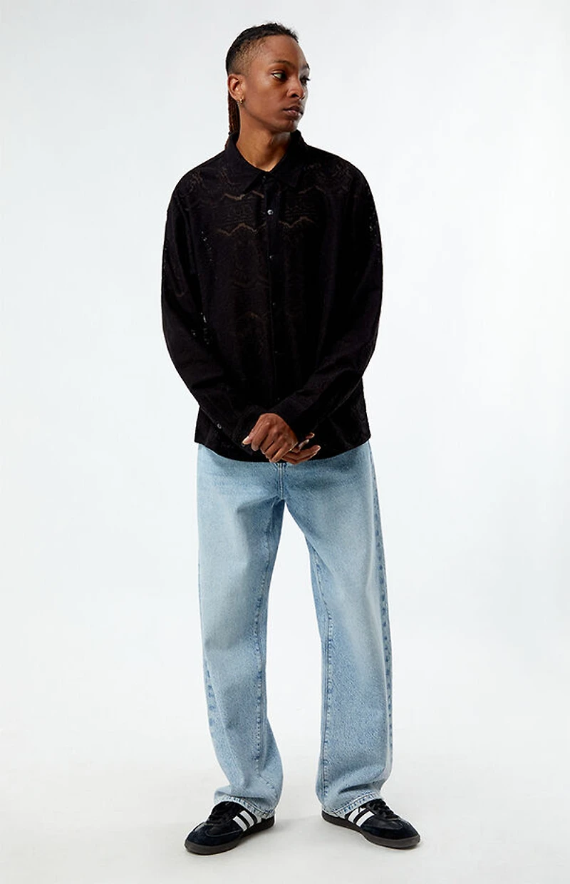 Pacsun Lace Long Sleeve Shirt