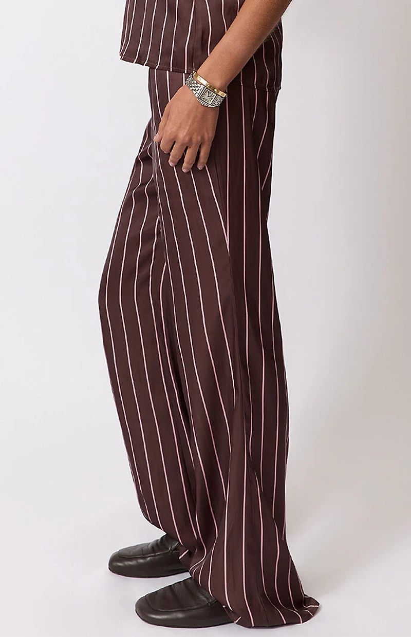WEWOREWHAT Brown Stretch Pull-On Pants
