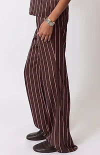 WEWOREWHAT Brown Stretch Pull-On Pants