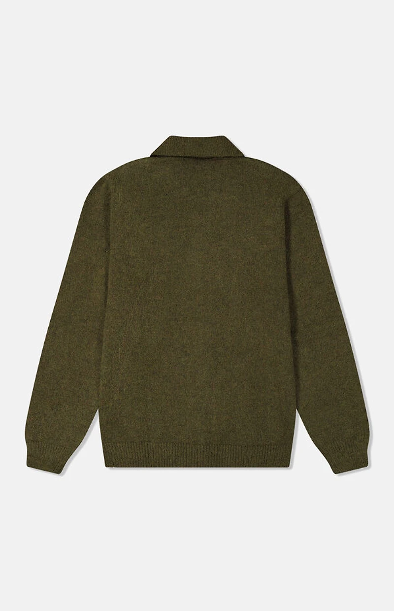 WeSC America Inc Olive Polo Cardigan