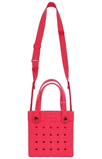Crocs Raspberry Small Woven Crocssbody Tote Bag