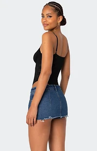 Edikted Raven Cupped Eyelet Bodysuit