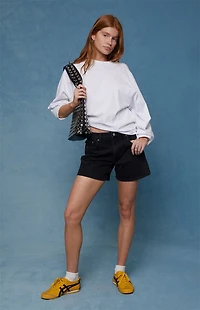 Pacsun Sophie Denim Mom Shorts Black
