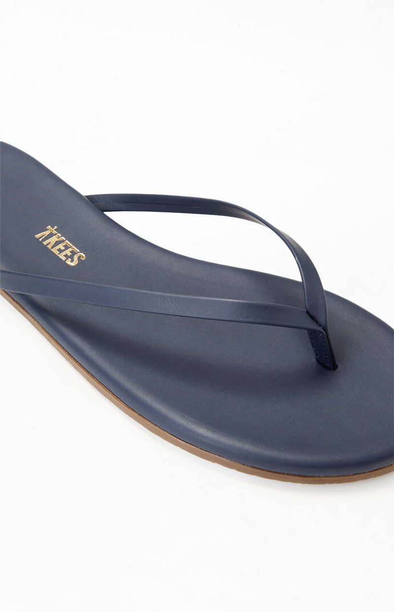 TKEES Women's Navy Liners Sandals