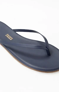 TKEES Women's Navy Liners Sandals