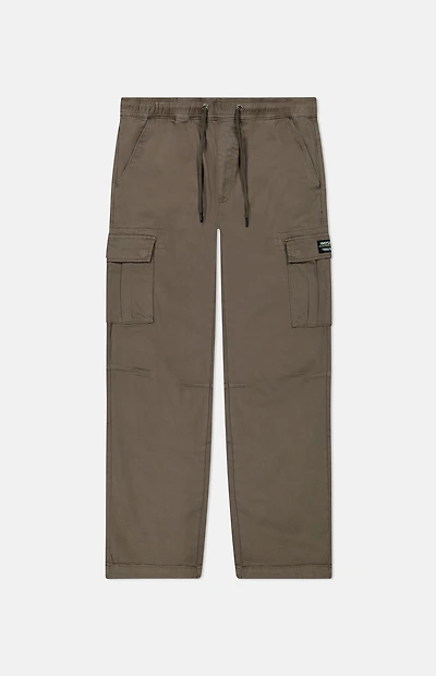WeSC Brown Open Bottom Cargo Pants