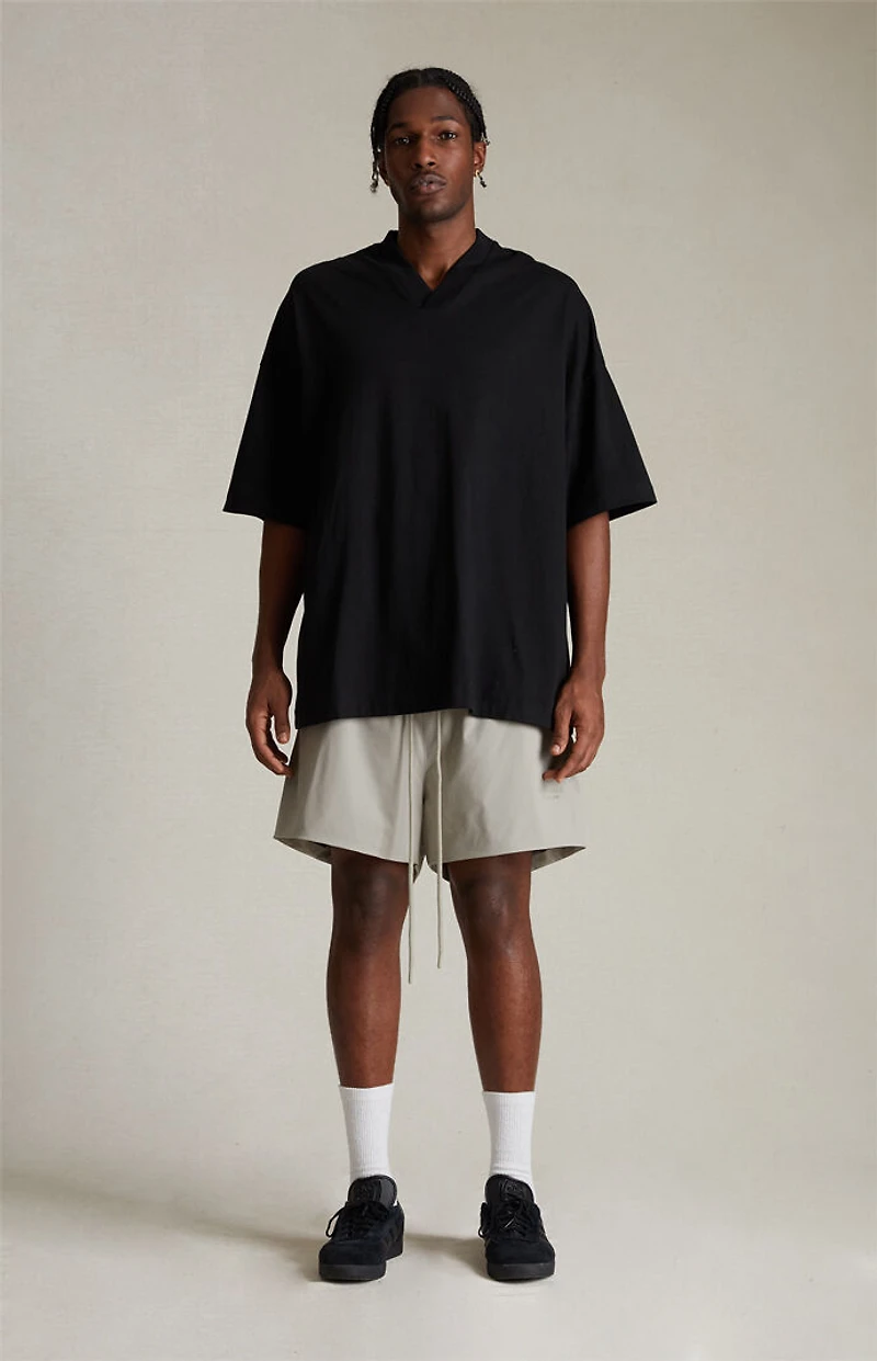 Fear of God ESSENTIALS Jet Black V-Neck T-Shirt