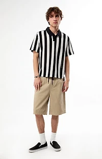 Pacsun Shade Striped Knit Polo Shirt