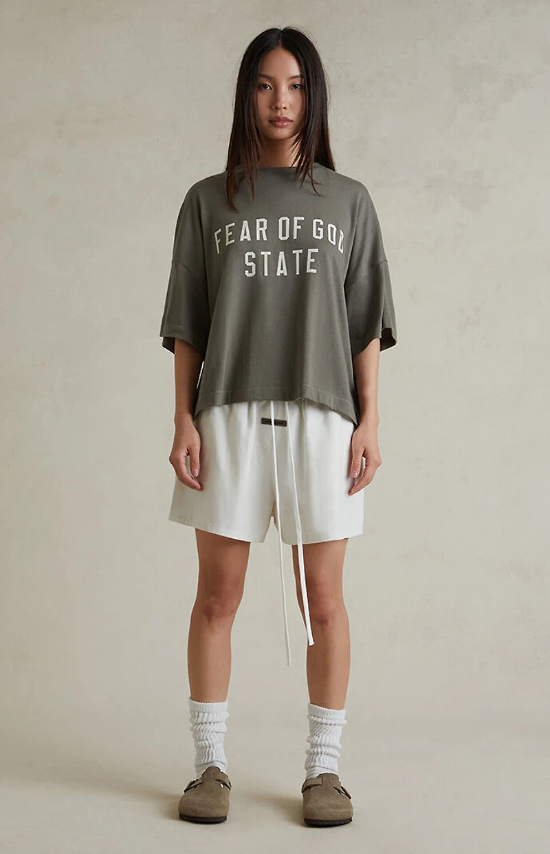 Fear of God ESSENTIALS Women’s Cloud White Lounge Shorts