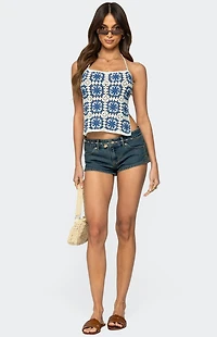 Edikted Naia Backless Crochet Top